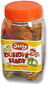 Jelly dúhové Hady s ovocnou šťavou + C vitamínom 300 g