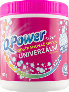 Q-Power sypký odstraňovač škvŕn 750 g