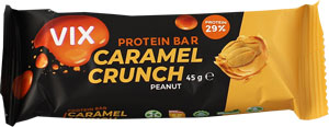 Vix Caramel Crunch proteinová tyčinka Peanut caramel 45 g