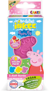 INKEE kúpeľ.bomba  Peppa Pig 3 ks