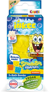 INKEE kúpeľ.bomba Sponge Bob 3 ks