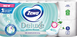 Zewa Deluxe toaletný papier 3-vrstvový Jasmine Blossom 8 ks