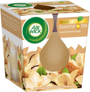 Air Wick sviečka Vanilka a karamel 105 g