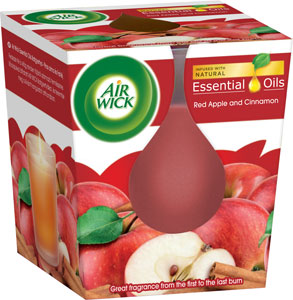 Air Wick sviečka Červené jablko a škorica 105 g