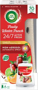 Air Wick Active Fresh automatický difuzér a náplň na vodnej báze Zimný punč 228 ml