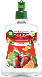 Air Wick Active Fresh náplň na vodnej báze do automatického difuzéra Zimný punč 228 ml