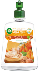 Air Wick Active Fresh náplň na vodnej báze do automatického difuzéra Tekvica a jesenné korenie 228 ml