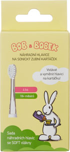 Bob a Bobek náhradné hlavice na sonickú kefku 18 mesiacov+  4 ks