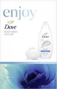 Dove darčeková sada Original 1 sprchovací gél 250 ml, tuhé mydlo 90 g