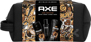 Axe darčeková sada Dark Temptation sprchovací gél 250 ml, dezodorant 150 ml, voda po holení 100 ml, darčeková taška