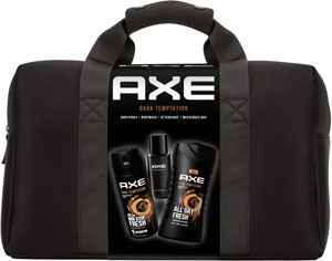 Axe darčeková sada Dark Temptation sprchovací gél 250 ml, dezodorant 150 ml, voda po holení 100 ml, víkendová taška