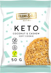 Frank&Oli Keto Cookie keto sušienka s kokosom a kešu orechami 50 g - Teta drogérie eshop