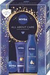 Nivea darčeková sada BOX BODY MILK 2024 výživné telové mlieko 250 ml, krém na ruky Intensive 100 ml, krém 30 ml - Teta drogérie eshop