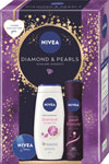 Nivea darčeková sada BOX DEO PEARL 2024 antiperspirant PearlBeauty Black 150 ml, sprchovací gél Diamond 250 ml, krém 30 ml - Teta drogérie eshop