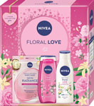 Nivea darčeková sada BOX FLORAL LOVE LE 2024 rozjasňujúca textilná maska, sprchovací gél Floral 250 ml, telové mlieko Floral 250 ml - Teta drogérie eshop