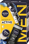 Nivea darčeková sada MEN BOX DEO ORIGINAL 2024 antiperspirant B&W Invisible Original 150 ml, sprchovací gél Active Clean 250 ml, Men krém 30 ml - Teta drogérie eshop