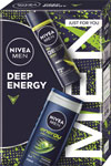 Nivea darčeková sada MEN BOX DEO SPORT 2024 antiperspirant Deep Sport 150ml, sprchovací gél Energy 250 ml - Teta drogérie eshop