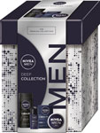 Nivea Men darčeková sada LOTION DEEP voda po holení 100 ml, krém 75 ml, guľočkový antiperspirant 50 ml + sprchovací gél Deep 250 ml - Teta drogérie eshop