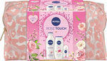 Nivea darčeková sada BAG ROSE 2024 telové mlieko Rose 400 ml, sprchovací gel 250 ml, guľočkový antiperspirant Rose 50 ml, labello 4,8 g - Teta drogérie eshop