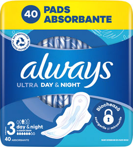 Always Ultra hygienické vložky Day & Night 40 ks