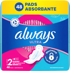 Always Ultra hygienické vložky Long 48 ks