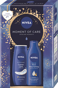 Nivea darčeková sada BOX BODY CARE 2024 výživné telové mlieko 250 ml, sprchovací gél 250 ml