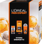 Men Expert darčeková sada Hydra energetic sprchovací gél 300 ml, zvláčňujúci krém 50 ml, antiperspirant thermic 50 ml - Teta drogérie eshop