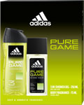 Adidas darčeková sada Pure Game sprchový gél 250 ml + deodorant natural sprej 75 ml - Teta drogérie eshop