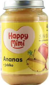 Happy Mimi ovocný príkrm Ananás 190 g