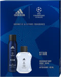 Adidas darčeková sada UEFA 10 Star voda po holení 100 ml, dezodorant 150 ml - Teta drogérie eshop