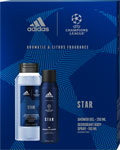 Adidas darčeková sada UEFA 10 Star sprchový gél 250 ml, dezodorant 150 ml - Teta drogérie eshop