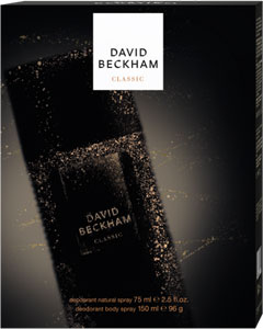 David Beckham darčeková sada Classic deodorant 150 ml, dezodorant natural sprej 75 ml