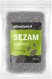 Allnature Sezam čierny lúpaný 100 g