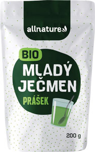 Allnature Bio Mladý jačmeň v prášku 200 g