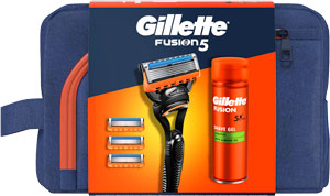 Gillette Fusion darčeková sada Proglide strojček + 4 náhradné hlavice + gél na holenie 200 ml