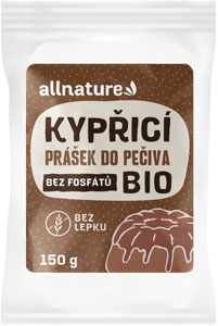 Allnature Bio kypriaci prášok do pečiva bez fosfátov 150 g