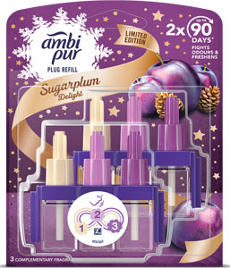 Ambi Pur 3VOL náhradná náplň Sugarplum 2 x 20 ml