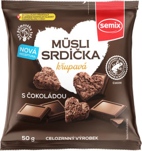 Semix müsli srdiečka s čokoládou 50 g