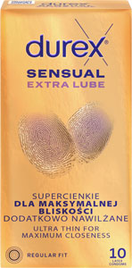 Durex kondómy Sensual Extra Lube 10 ks