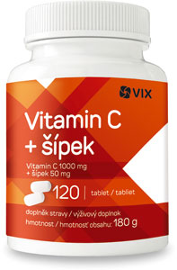 VIX Vitamín C 1000 + šípky 120 tabliet