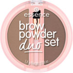 Essence púder na obočie DUO set Brow powder 01