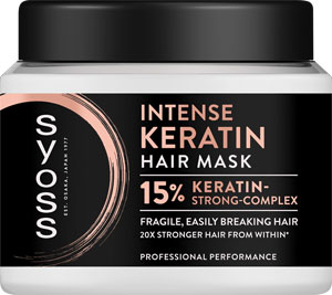 Syoss Intense Keratin vlasová maska pre slabé a ľahko lámavé vlasy 400 ml