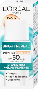 L'Oréal Paris Bright Reveal denný rozjasňujúci tónovací anti-UV fluid s SPF 50+ proti tmavým škvrná, 50 ml